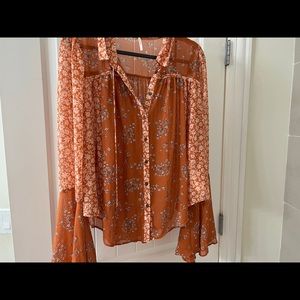 Free people boho shirt